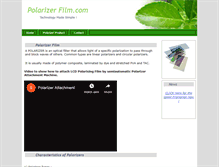 Tablet Screenshot of polarizerfilm.com